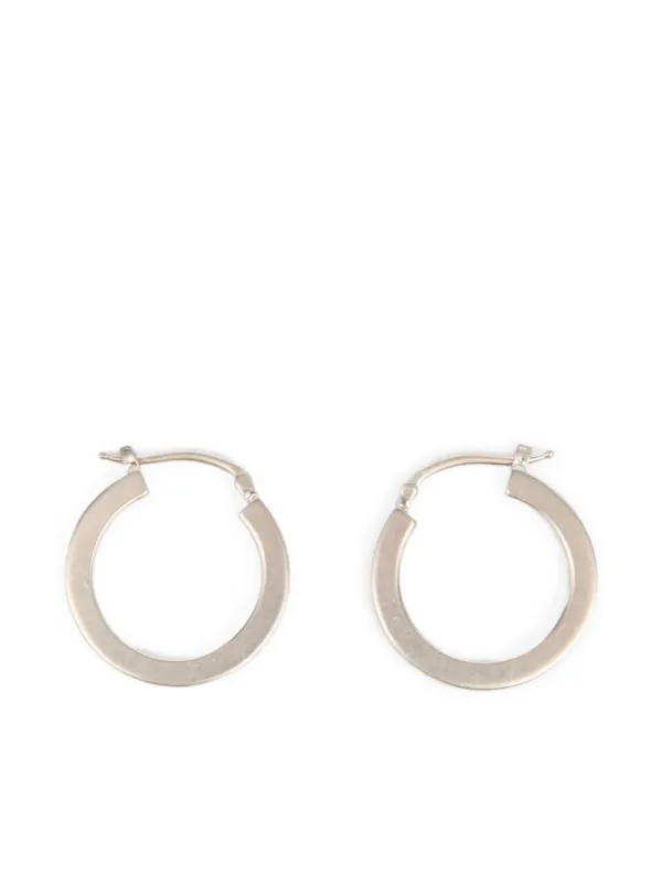MM6 Maison Margiela Numeric フープピアス | シルバートーン