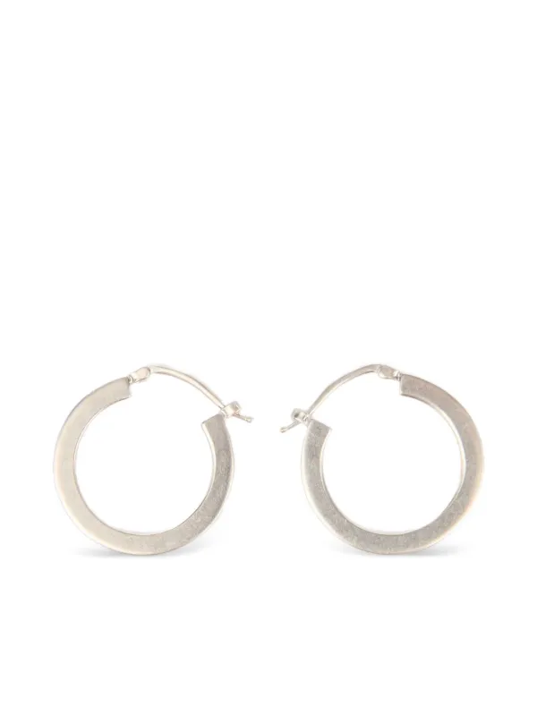 MM6 Maison Margiela Numeric フープピアス | シルバートーン