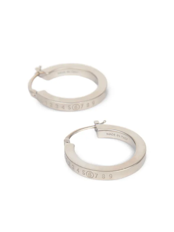 MM6 Maison Margiela　Numeric フープピアス MM6 Maison Margiela Numeric フープピアス | シルバートーン