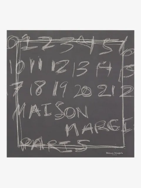 Maison Margiela numbers-print neckerchief