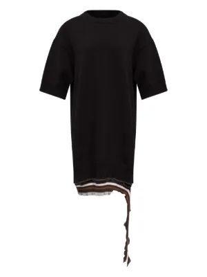 MM6 Maison Margiela ロゴ Tシャツワンピース | ブラック | FARFETCH JP
