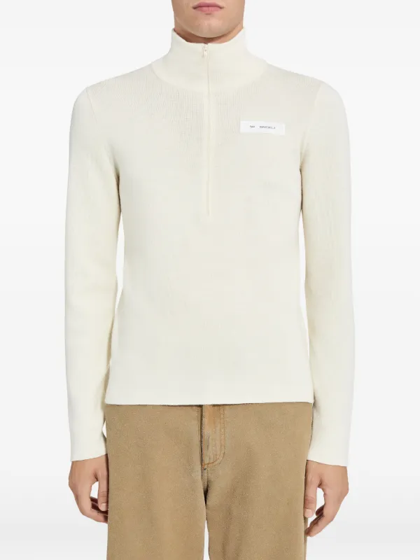 MM6 Maison Margiela モックネック セーター | ニュートラル | FARFETCH JP