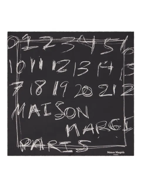 Maison Margiela numbers-print neckerchief
