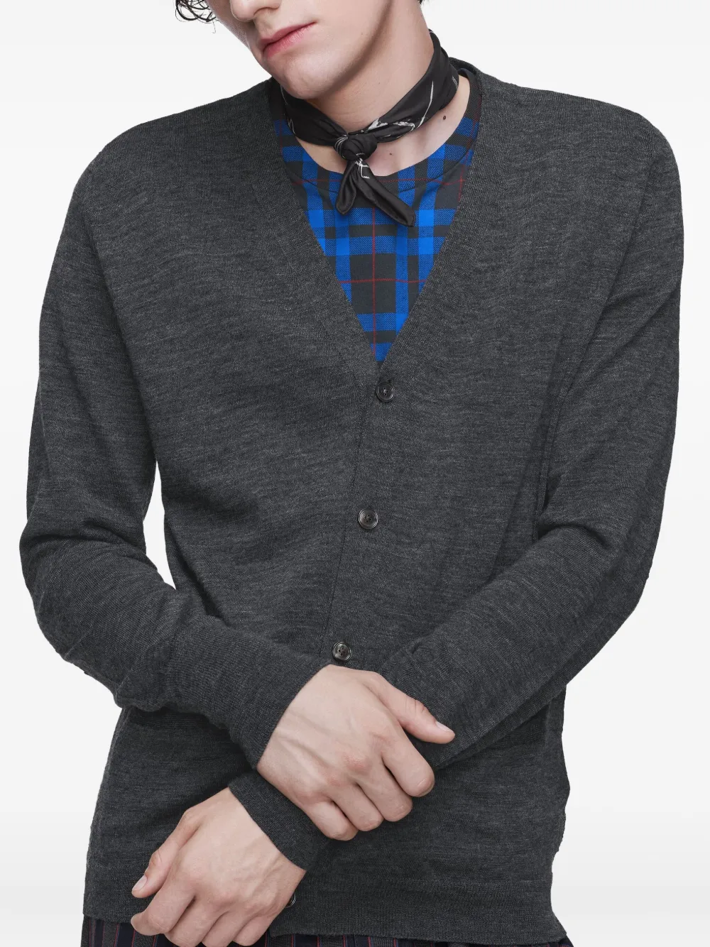 Maison Margiela numbers print foulard - Zwart