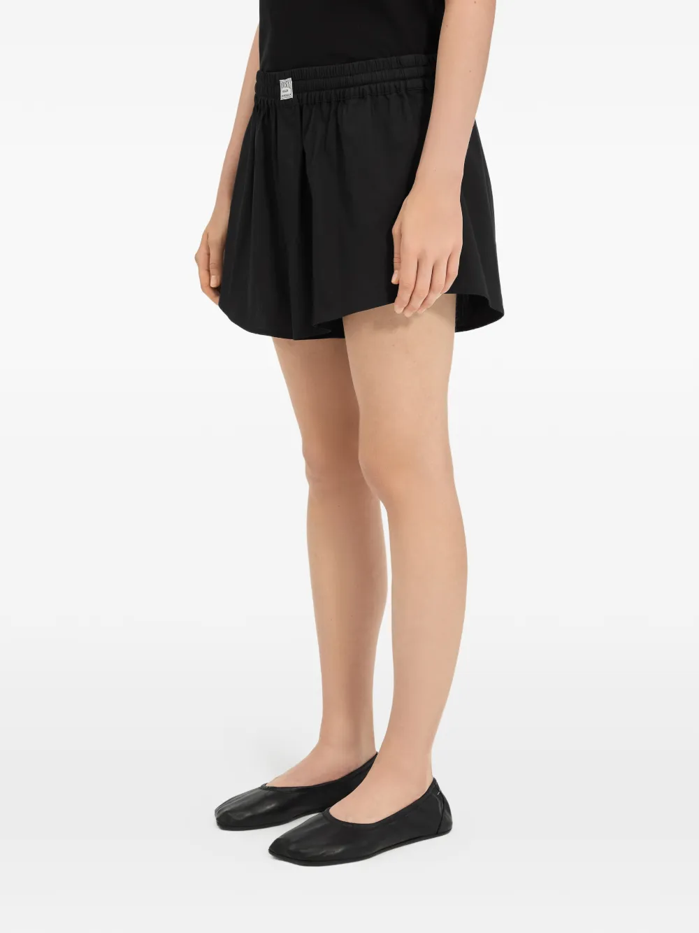MM6 Maison Margiela Shorts met elastische tailleband Zwart
