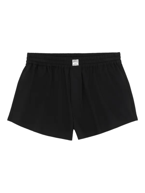 マルジェラ　mm6 ファーショーツ MM6 Maison Margiela イージーショートパンツ | ブラック | FARFETCH JP