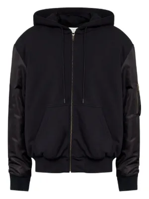 Maison Margiela Zipped Hoodie | Brown | FARFETCH CA