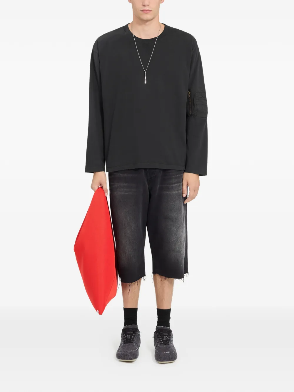 MM6 Maison Margiela T-shirt met lange mouwen Zwart