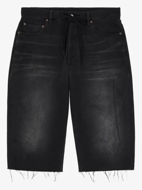 MM6 Maison Margiela frayed denim shorts