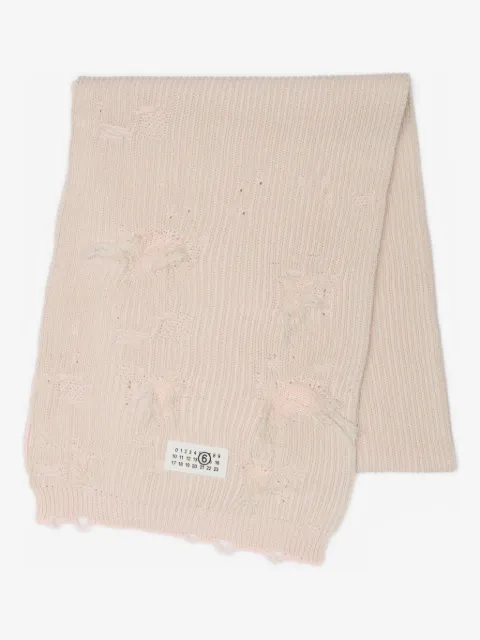 MM6 Maison Margiela écharpe à patch logo