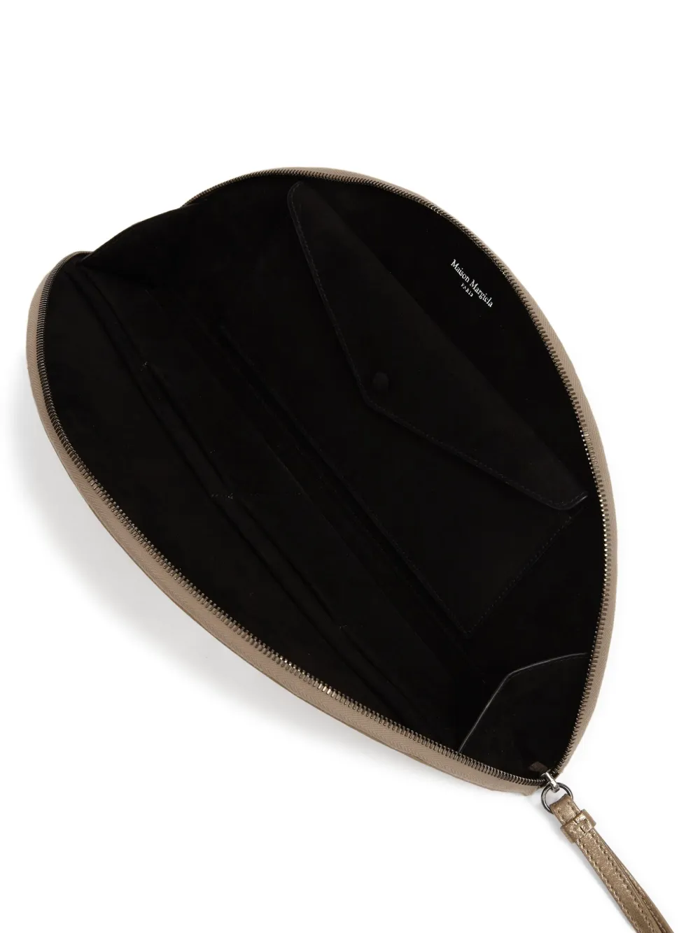 Maison Margiela Half Moon metallic clutch Goud