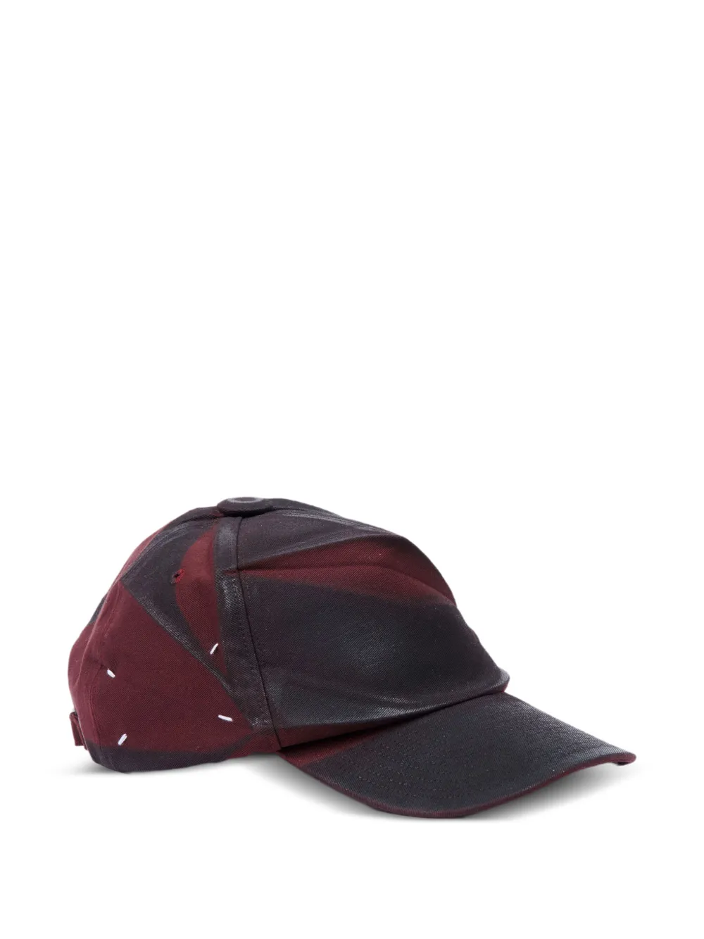 Maison Margiela Cappello da baseball con dettaglio cuciture - Rosso