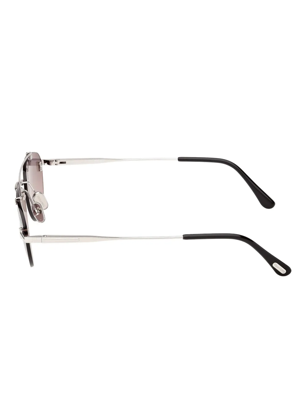 TOM FORD Eyewear Browline zonnebril Zilver