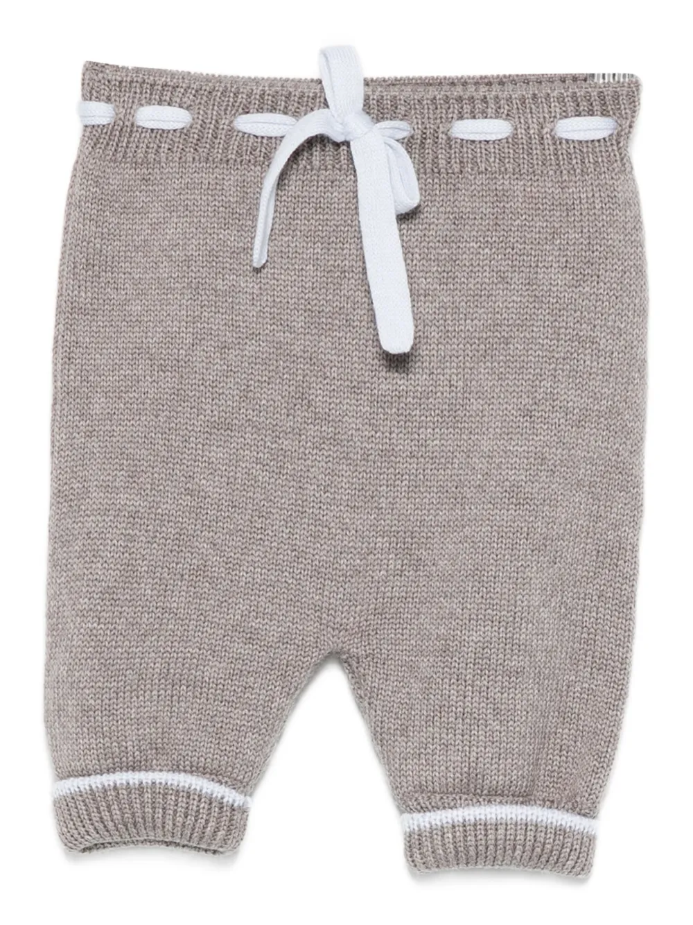 Little Bear drawstring knitted trousers | Grey | Image 1