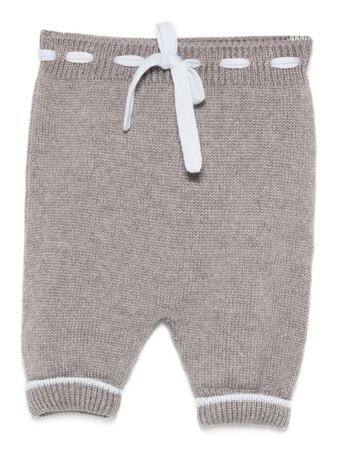 Little Bear drawstring knitted trousers