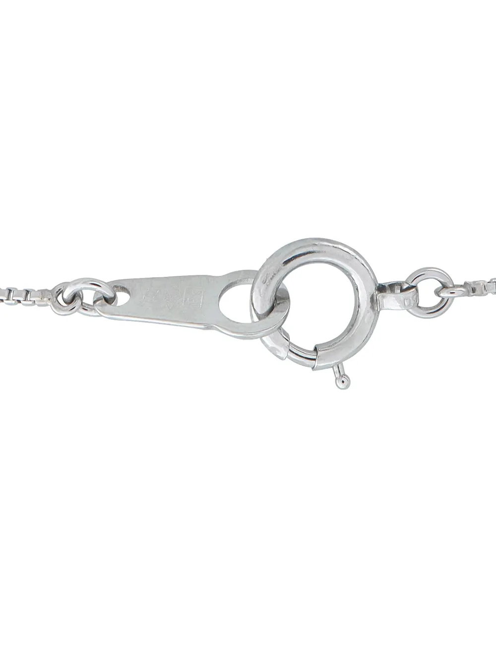 Pre-owned Lb Exclusive Platinum Diamond And Sapphire Necklace In Silver