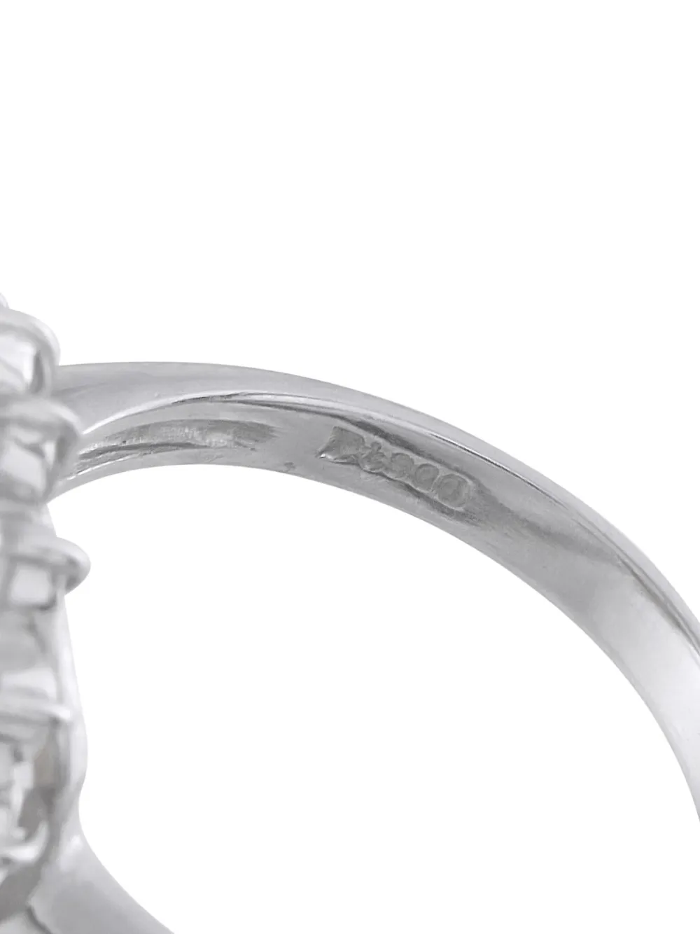 Pre-owned Lb Exclusive Platinum Opal Ring In Silver