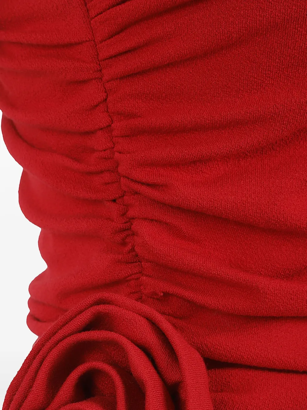 Magda Butrym Knot-detail One-shoulder Blouse In Red