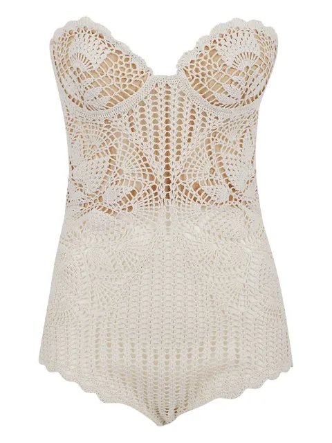 Magda Butrym crochet scalloped bodysuit