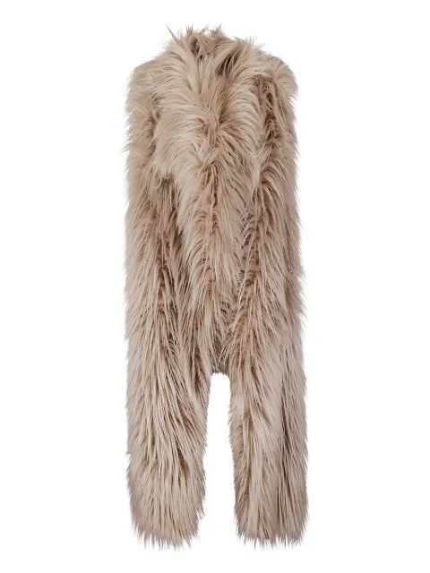 BB Couture sleeveless faux-fur coat
