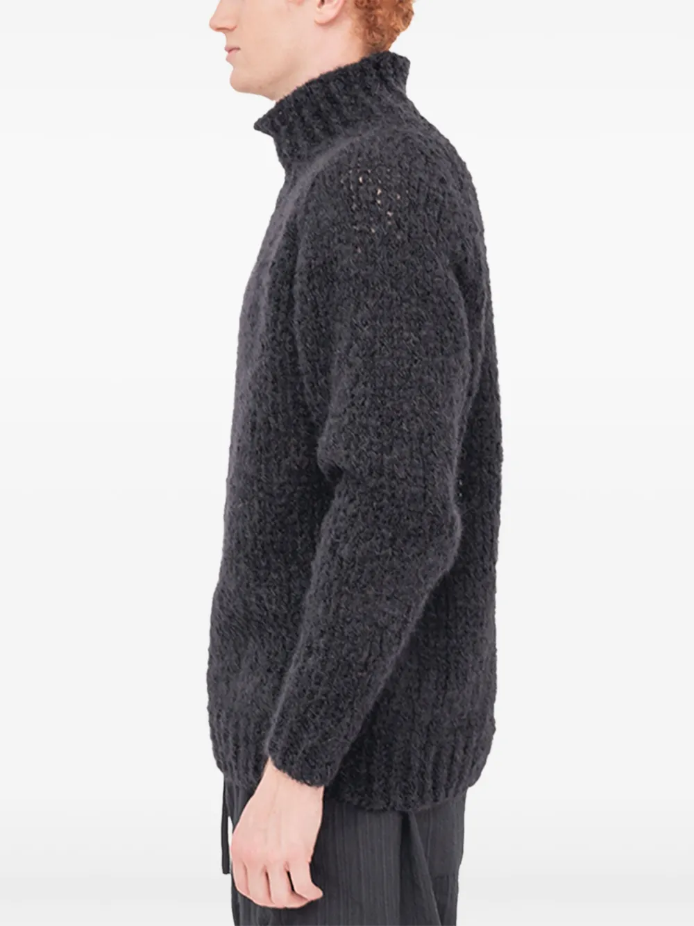 Jan Jan Van Essche high-collar sweater - Zwart
