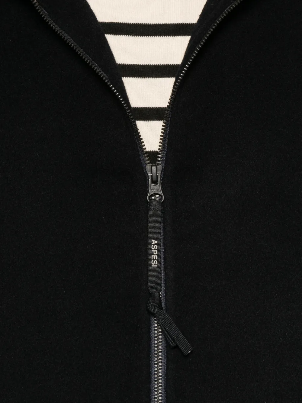 ASPESI hooded long-sleev coat Blauw