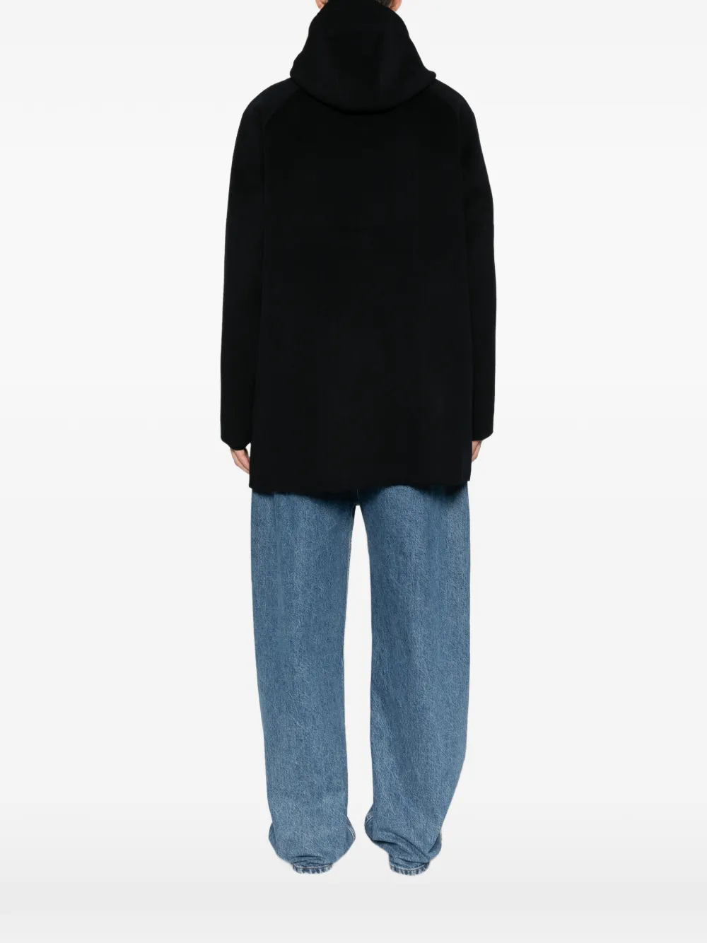 ASPESI hooded long-sleev coat Blauw