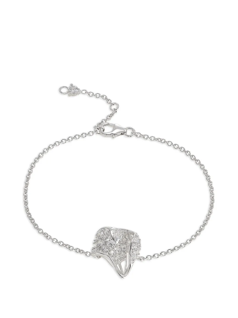 Anabela Chan Bracciale con diamanti - Argento