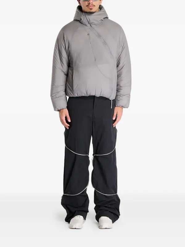 Post Archive Faction Air Hooded Jacket | Grey | FARFETCH JO