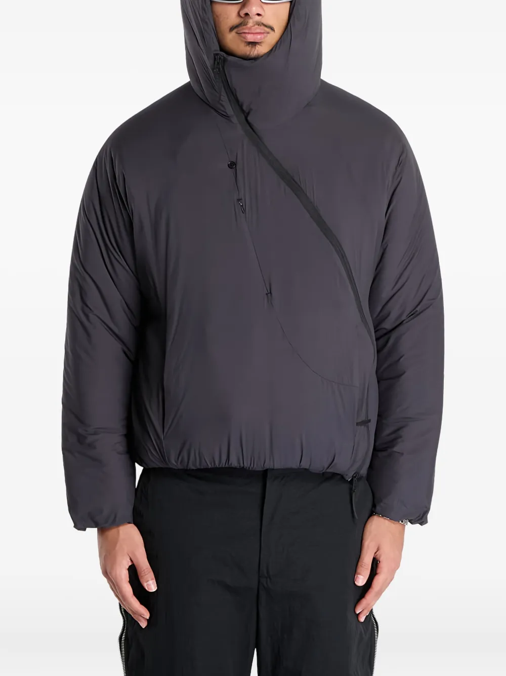 Post Archive Faction Air Hooded Jacket In Black