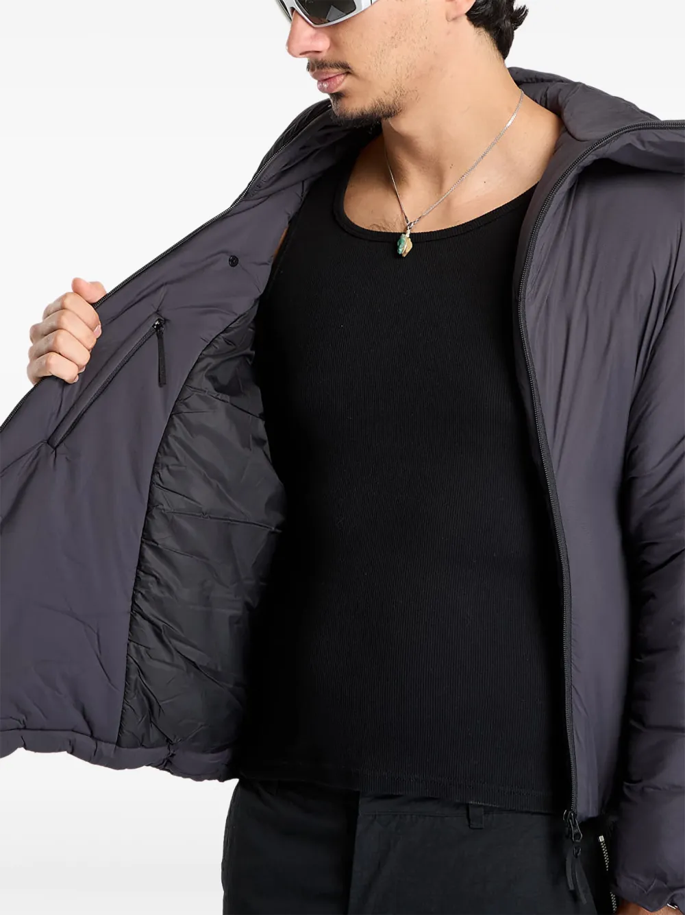 Post Archive Faction Air Hooded Jacket | Black | FARFETCH