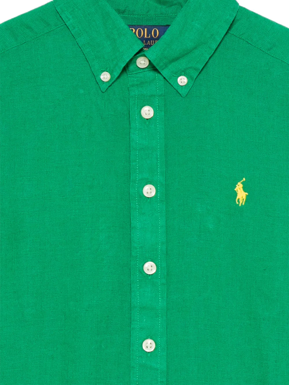 POLO RALPH LAUREN KIDS Linnen shirt Groen