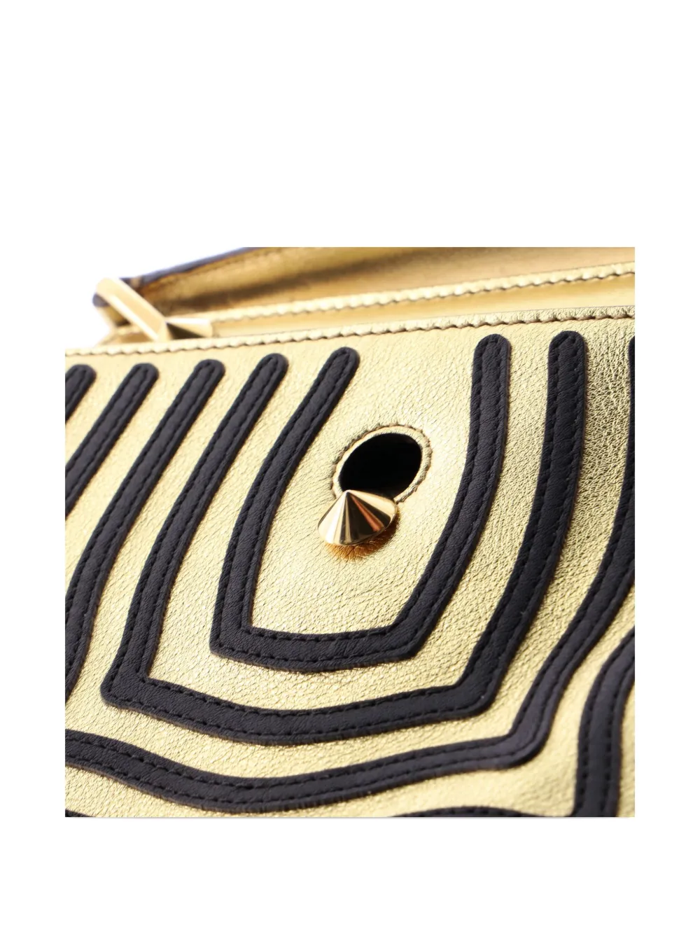 Fendi Pre-Owned DotCom Click Top Handle Bag Hypnotic Leather Small satchel | Pre-Owned | Image 2