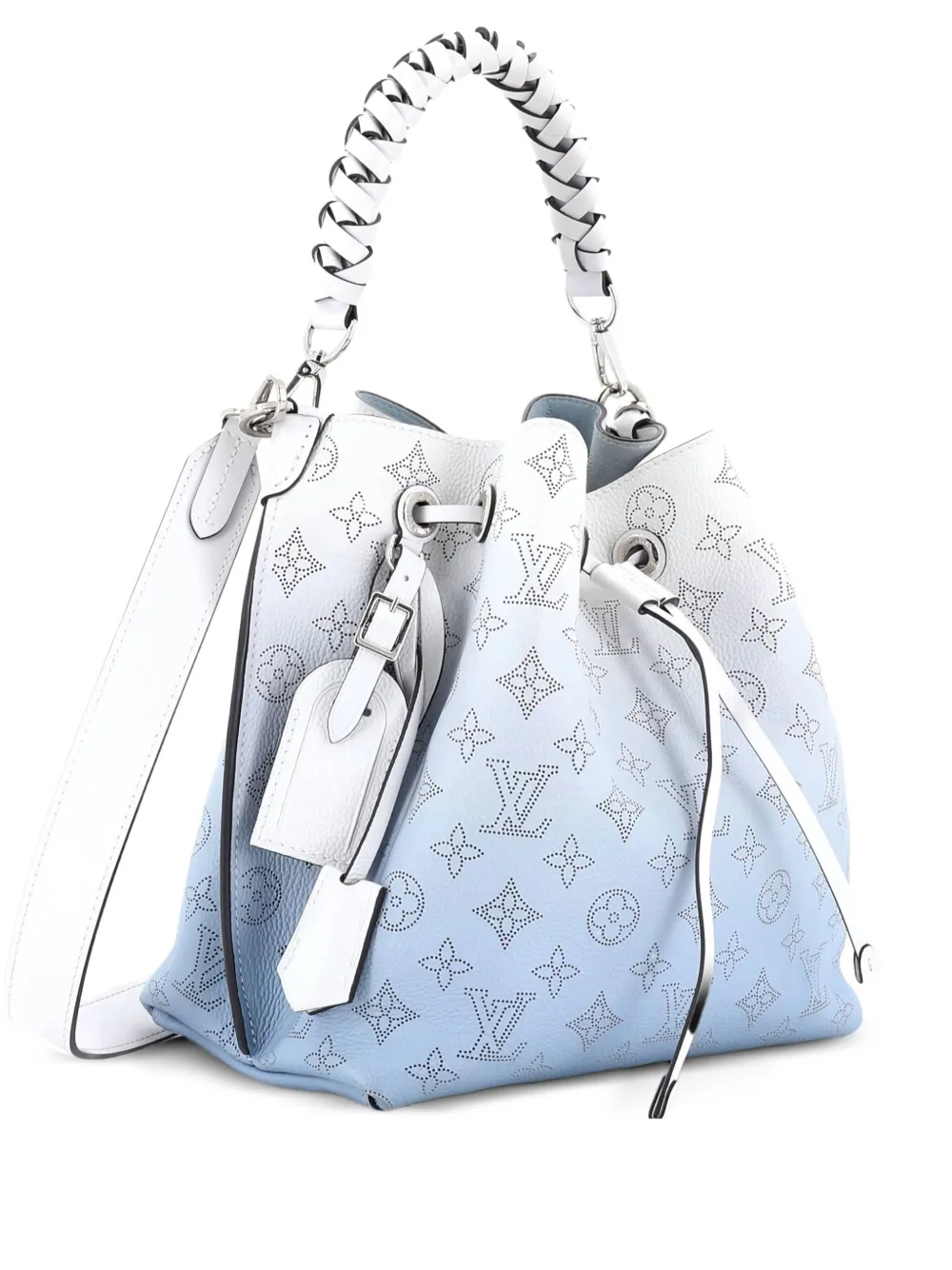 Louis Vuitton Pre-Owned Muria Mahina Leather bucket bag - ブルー