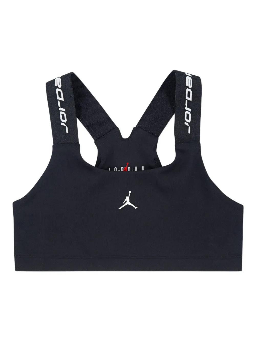 Jordan Kids logo-strap sports bra - ブラック Jordan Kids logo-strap sports bra - ブラック