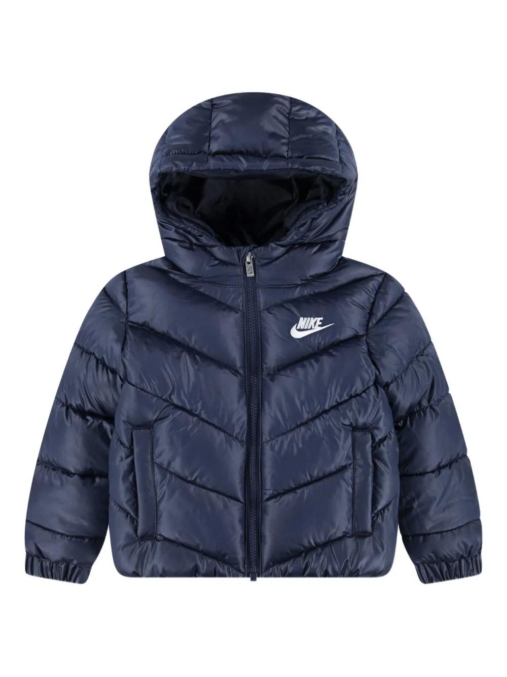 Nike Kids chevron logo Jacket - Blu
