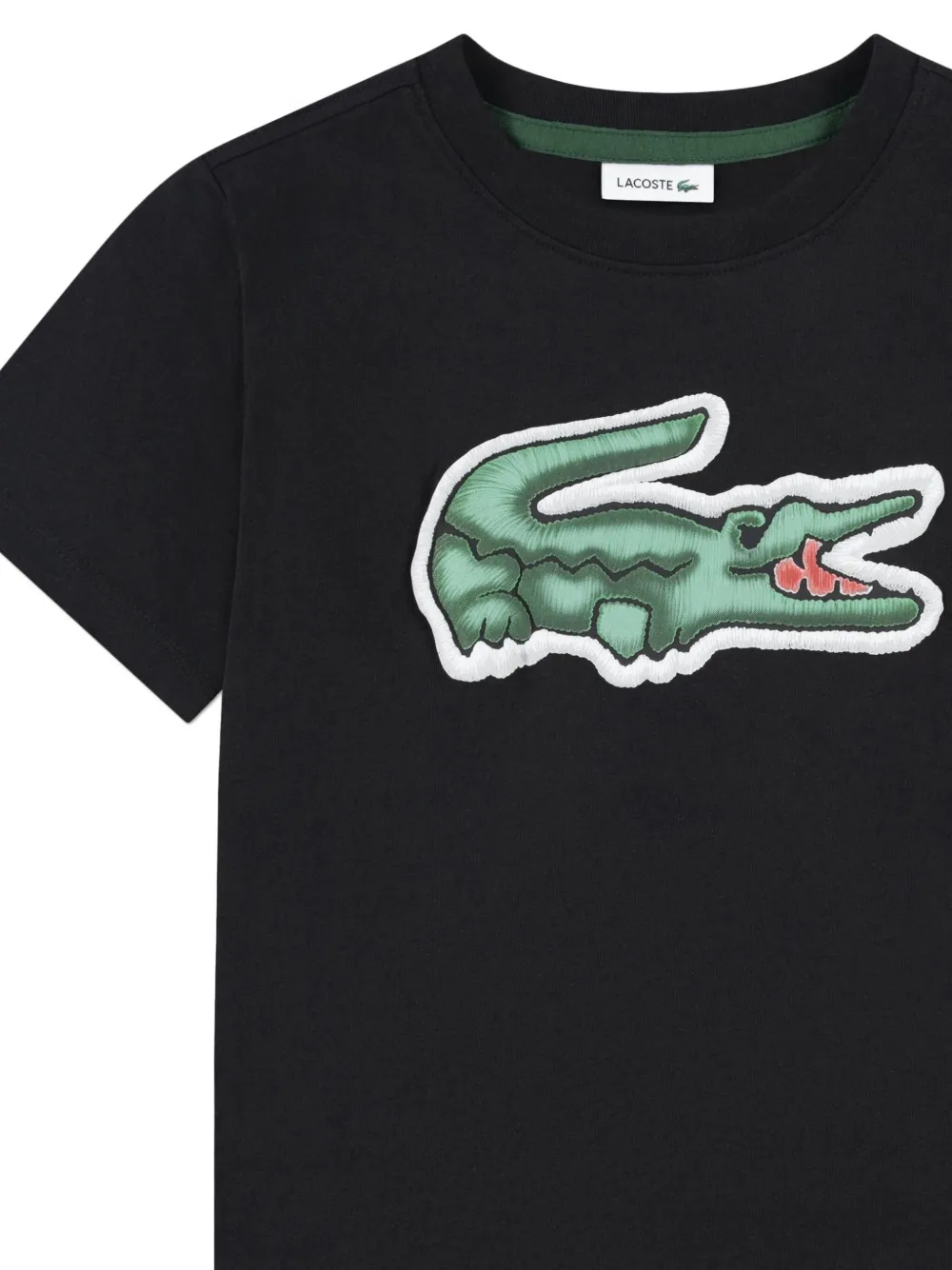 Lacoste T-shirt Kids Color Black In Black