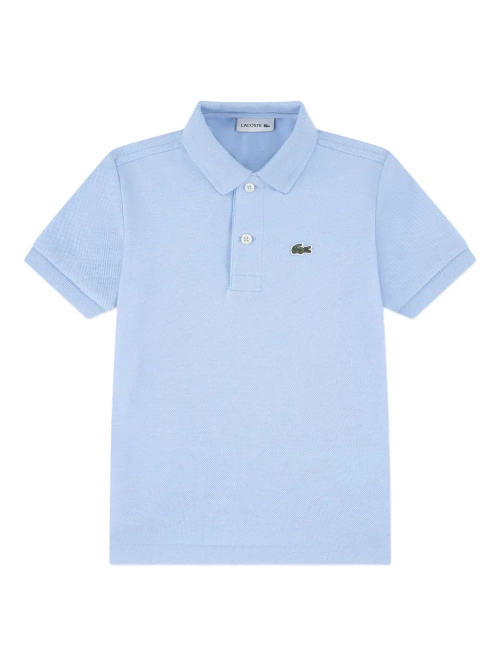 Lacoste Kids buttoned short-sleeve polo shirt - Blu