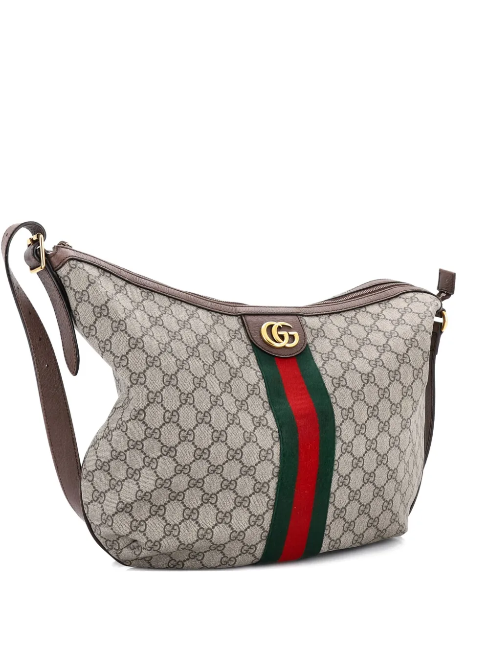 Gucci Pre-Owned Ophidia Half Moon GG Coated Canvas Large hobo bag - Toni neutri