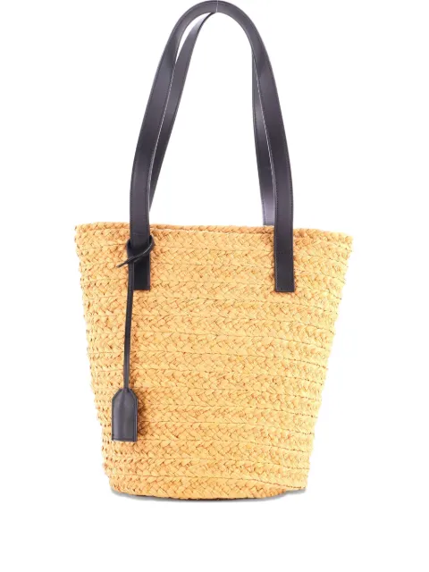 Saint Laurent Pre-Owned Panier Basket Shopper Raffia Small tote bag