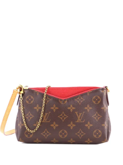 Louis Vuitton Pre-Owned Pallas Monogram Canvas with Leather clutch bag