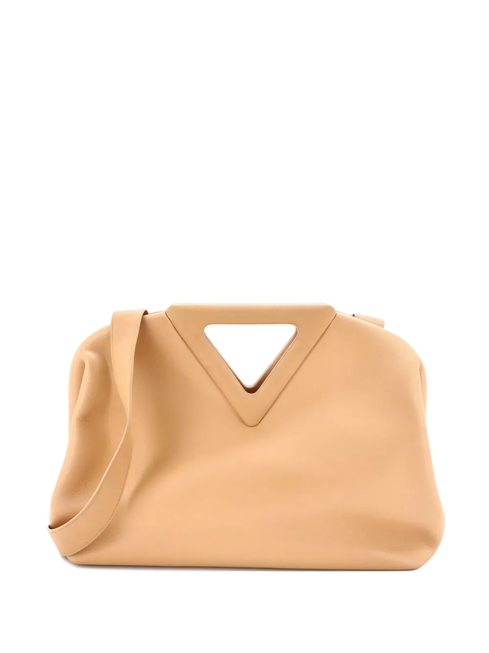 Bottega Veneta Pre-Owned Point Leather Medium shoulder bag - ニュートラル Bottega Veneta Pre-Owned Point Leather Medium shoulder bag - ニュートラル