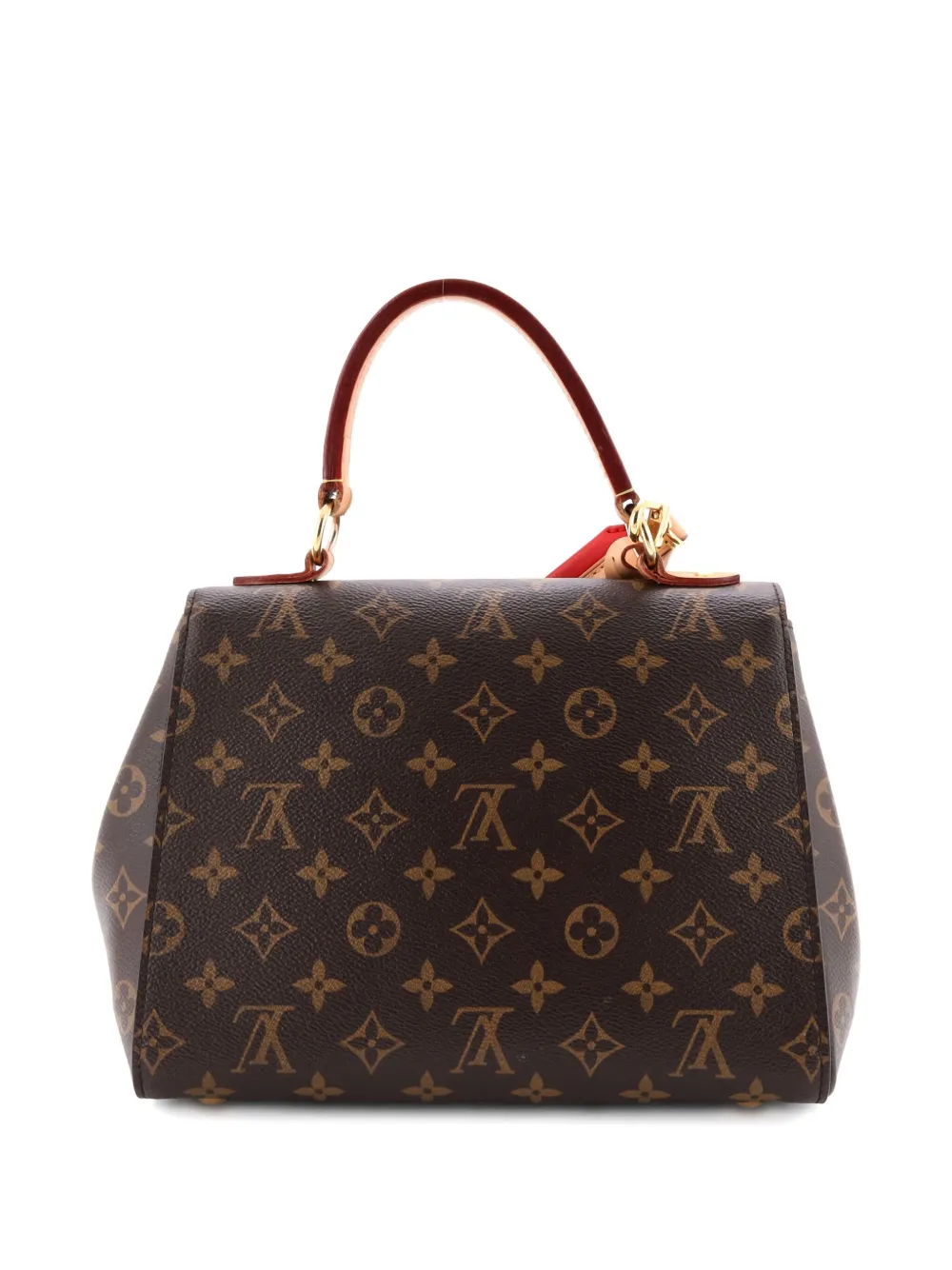 Pre-owned Louis Vuitton Cluny Top Handle Bag Monogram Canvas Bb Satchel In Brown