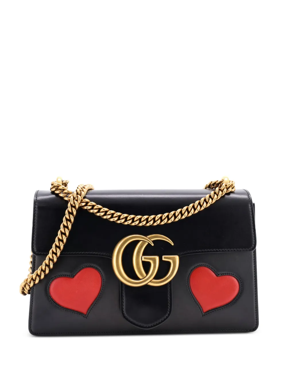 Gucci Pre-Owned Marmont Chain Patchwork Leather Medium shoulder bag - Gucci Pre-Owned Marmont Chain Patchwork Leather Medium shoulder bag -