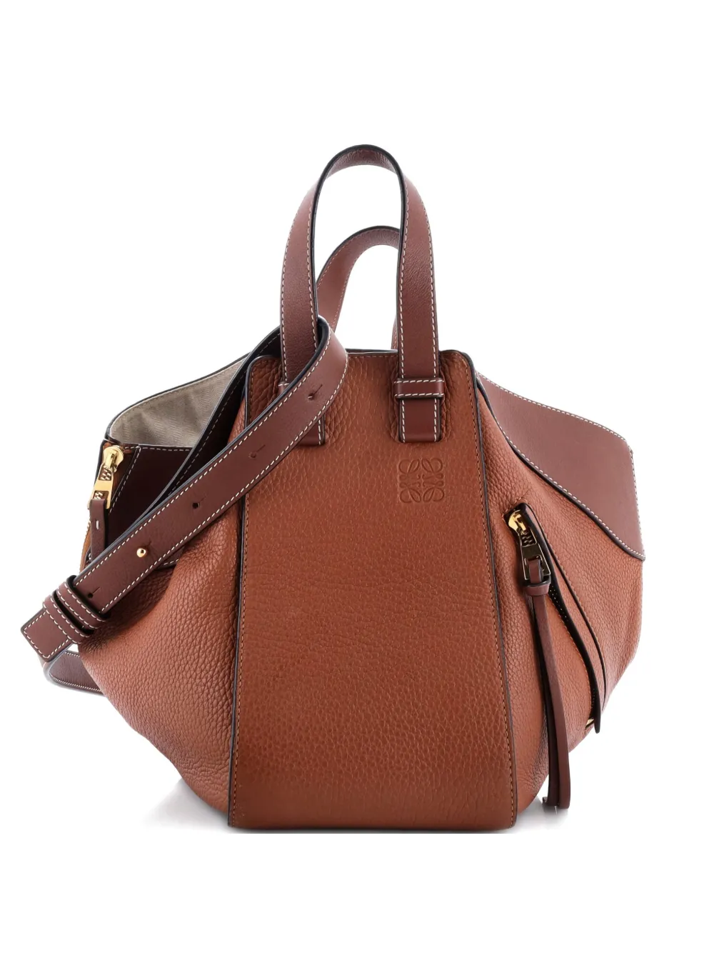 1日までLOEWE ブラック ジャガードハンモック　スモール ハンモックバッグ スモール（クラシックカーフ） ブラック - LOEWE