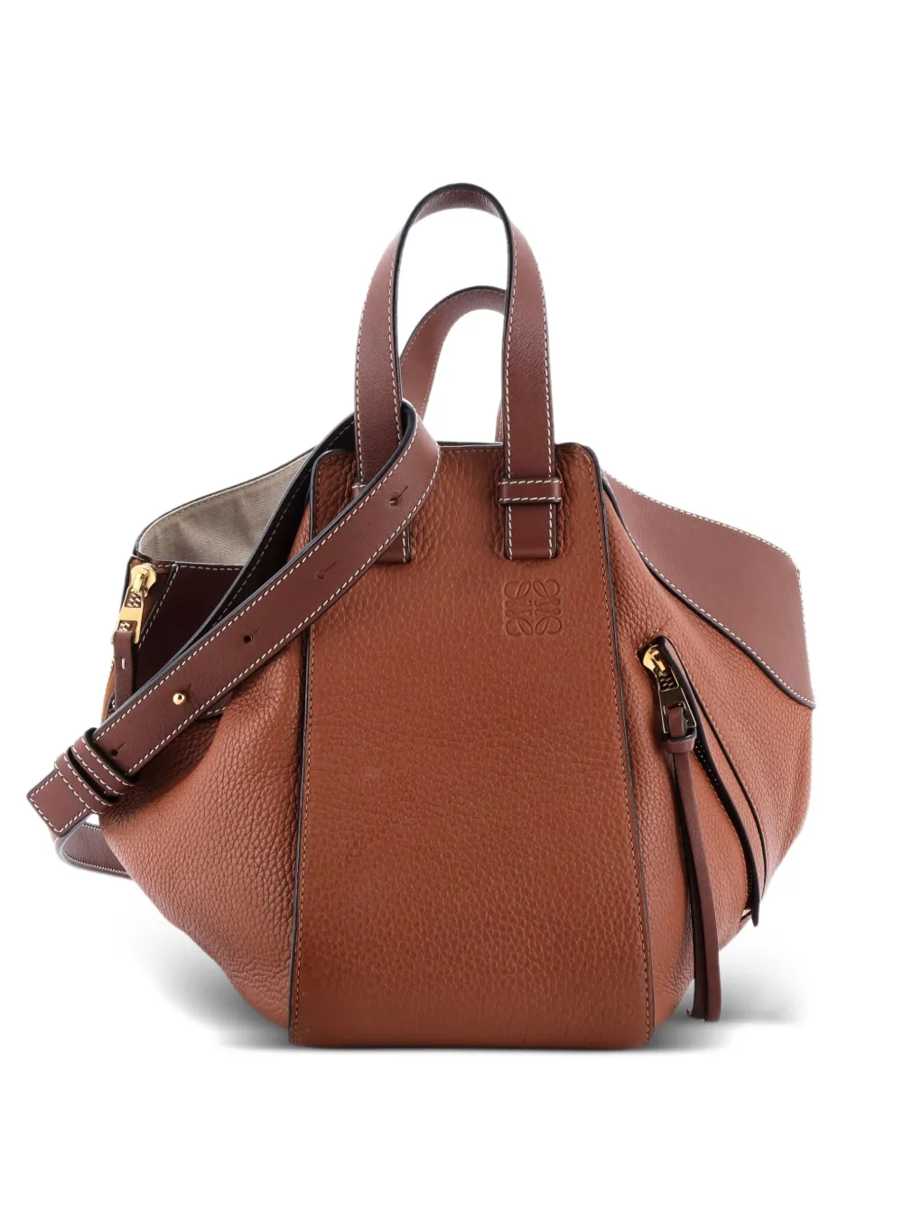 Loewe Pre-Owned Hammock Bag Leather Small shoulder bag - ブラウン Loewe Pre-Owned Hammock Bag Leather Small shoulder bag - ブラウン