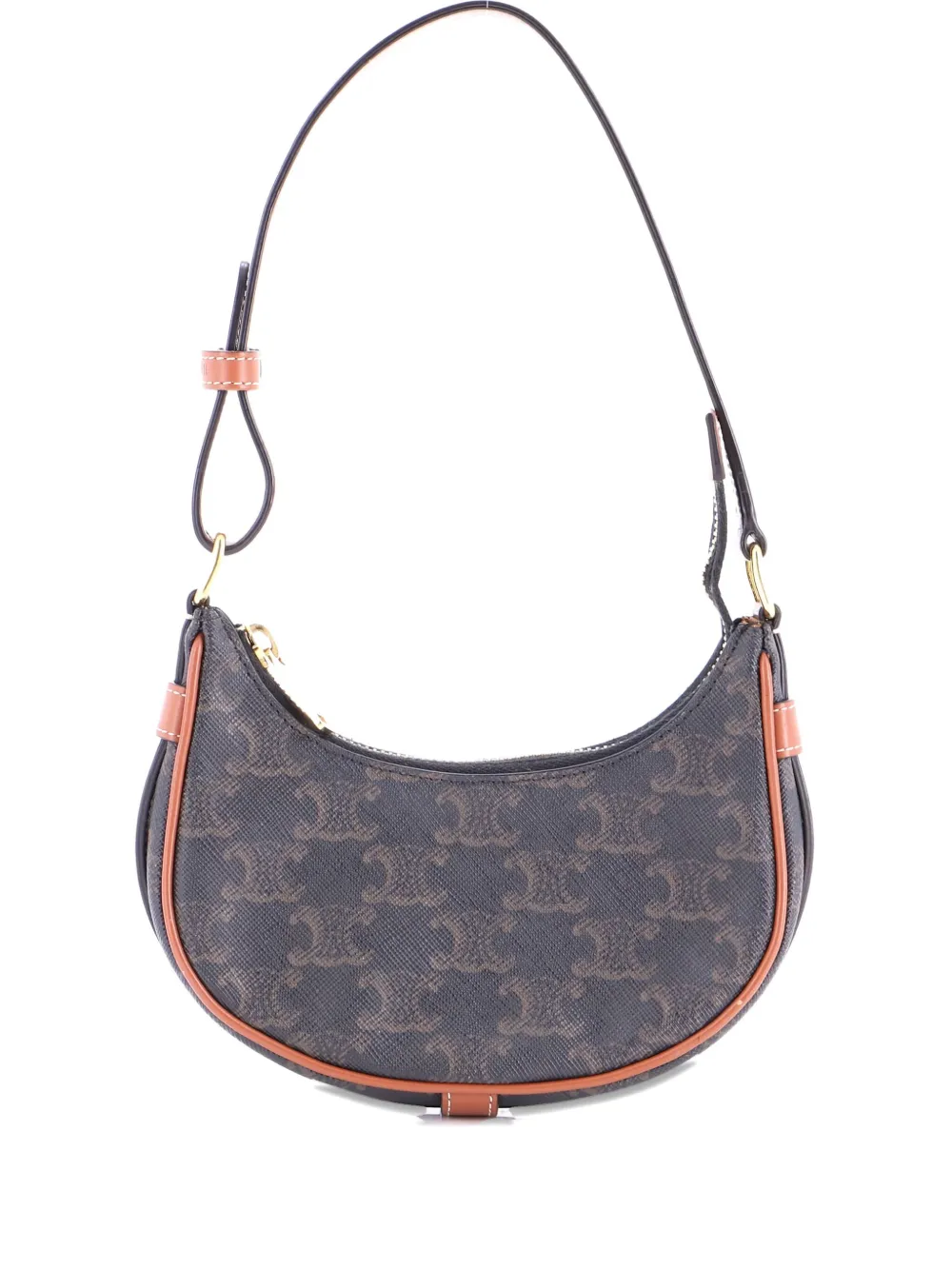 Celine Pre-Owned Ava Bag Triomphe Coated Canvas Mini shoulder bag | marron | Image 1