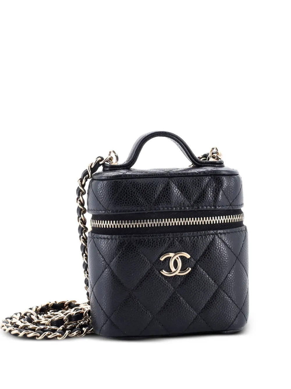 CHANEL Pre-Owned Handle with Care Vanity Case with Chain Quilted