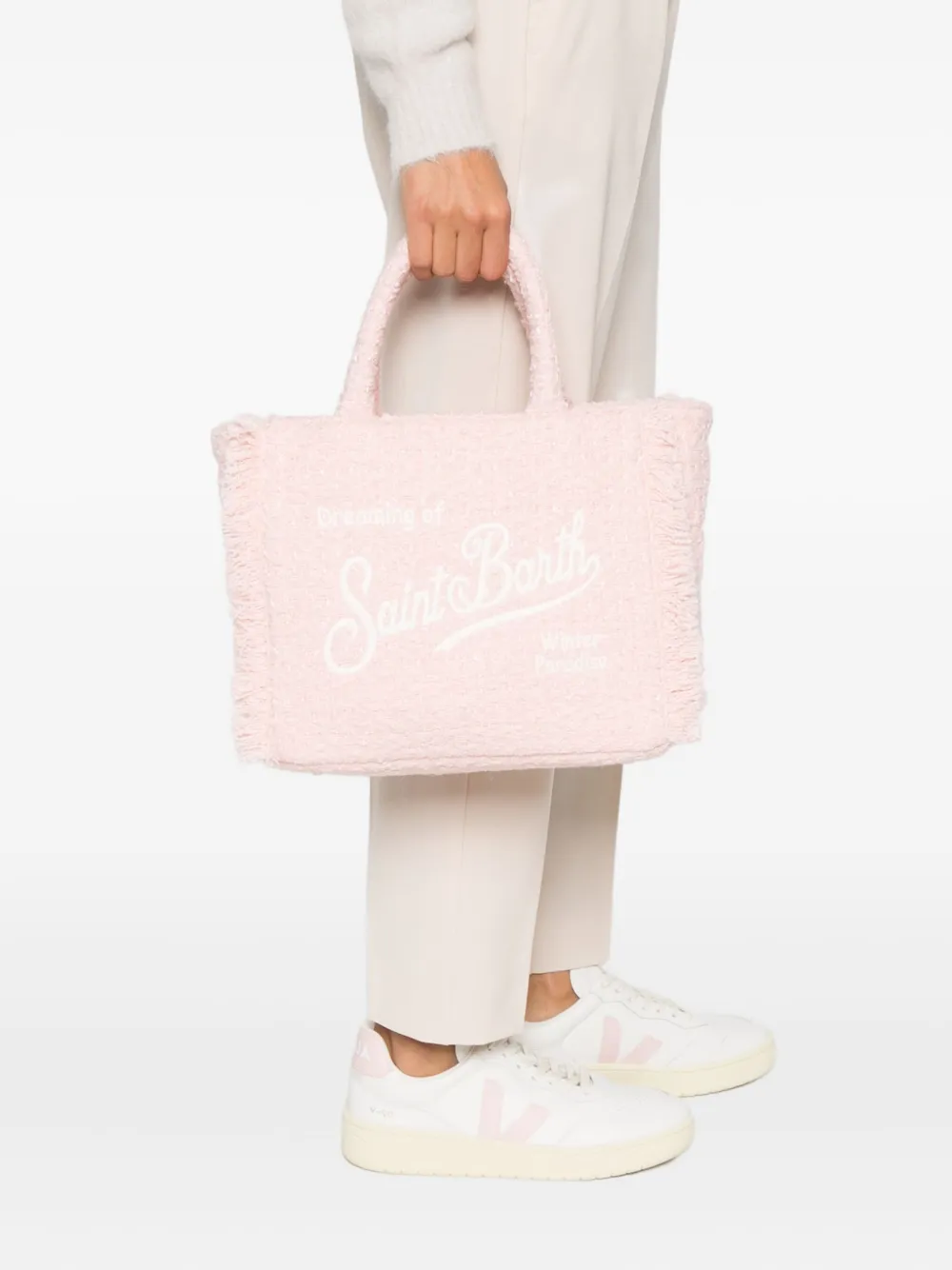 MC2 Saint Barth Colette fringed tote bag - Roze