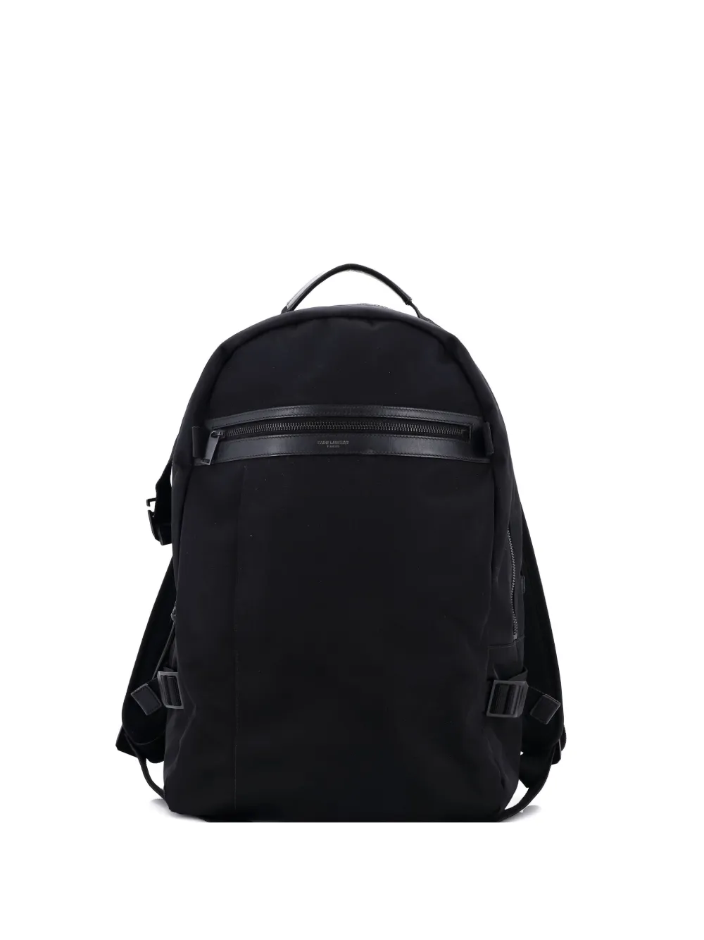 Pre-owned Saint Laurent City Trekking Nylon Backpack In Black